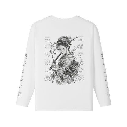 Langarmshirt Bio-Baumwolle mit Geisha print-ASIA-Shirts