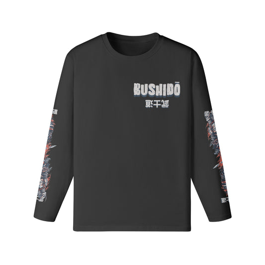 Langarmshirt Bio-Baumwolle Bushido print-ASIA-Shirts ASIA-Shirts