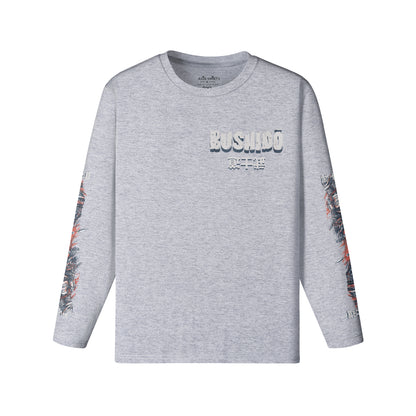 Langarmshirt Bio-Baumwolle Bushido print-ASIA-Shirts