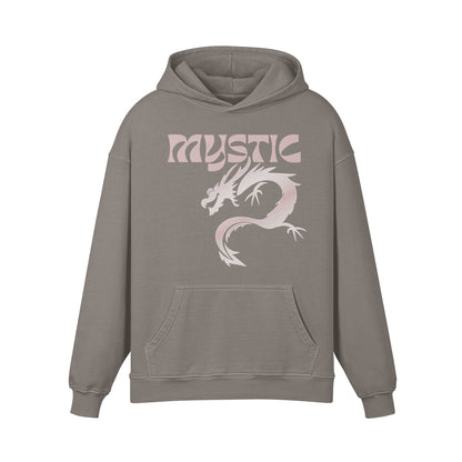 Premium Hoodie washed out look "Mystic Dragon" print-ASIA-Shirts