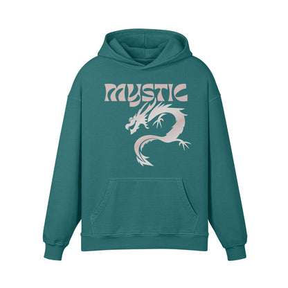 Premium Hoodie washed out look "Mystic Dragon" print-ASIA-Shirts