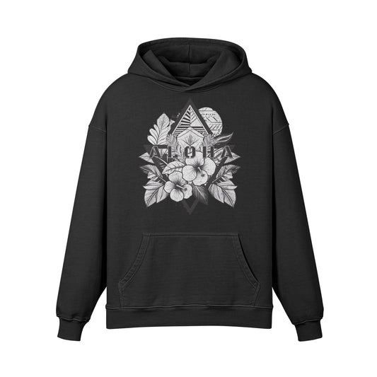 Premium Hoodie washed out look "ALOHA" print-ASIA-Shirts ASIA-Shirts