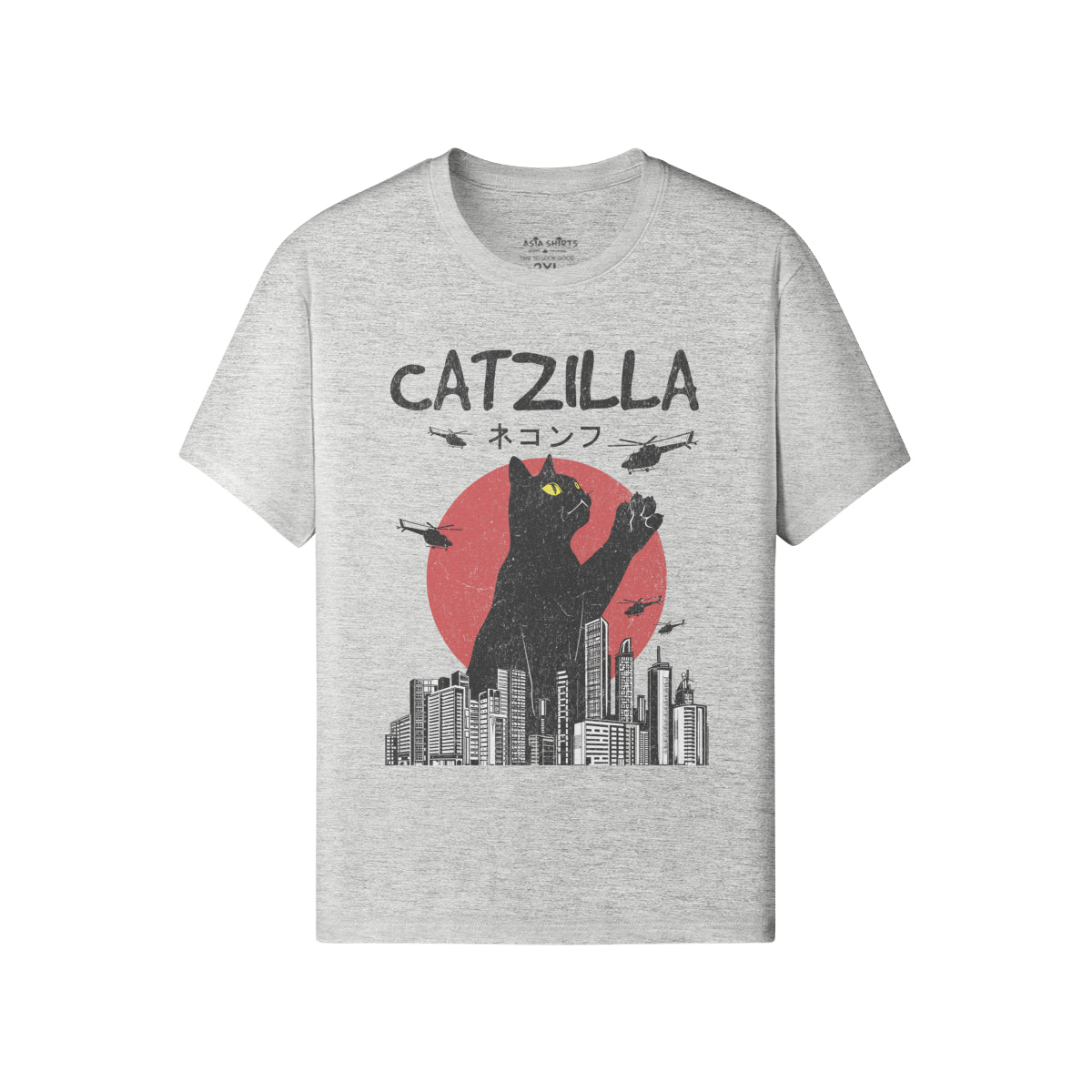 Print T-Shirt Catzilla-ASIA-Shirts