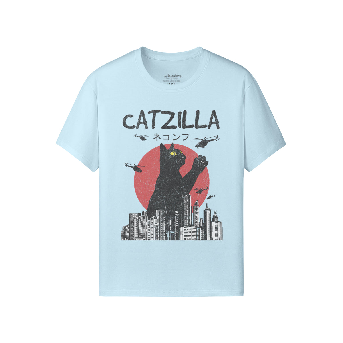 Print T-Shirt Catzilla-ASIA-Shirts