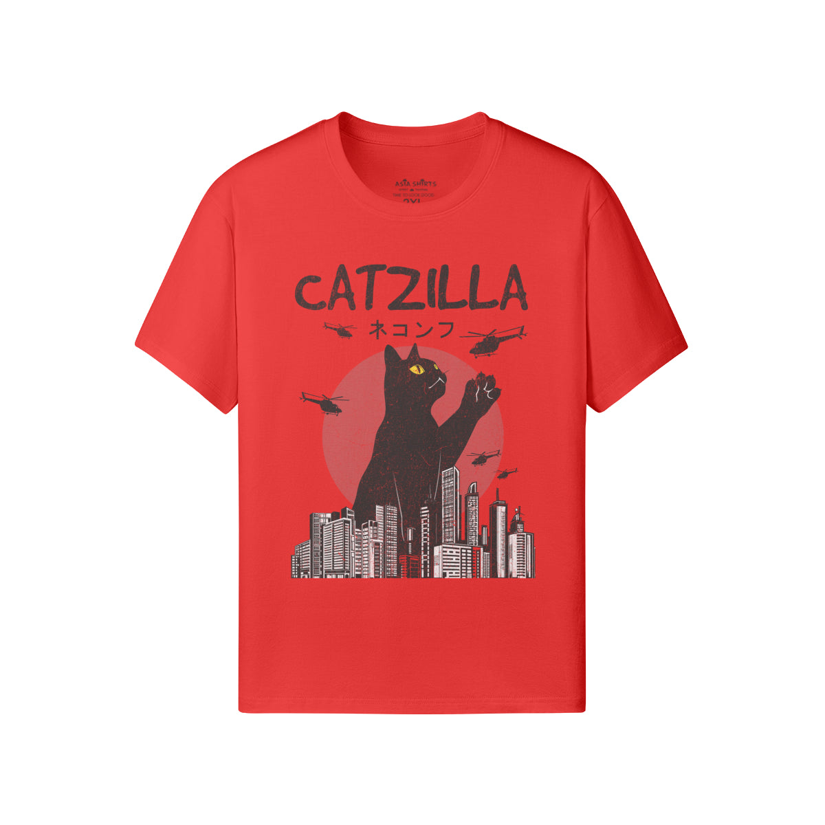 Print T-Shirt Catzilla-ASIA-Shirts