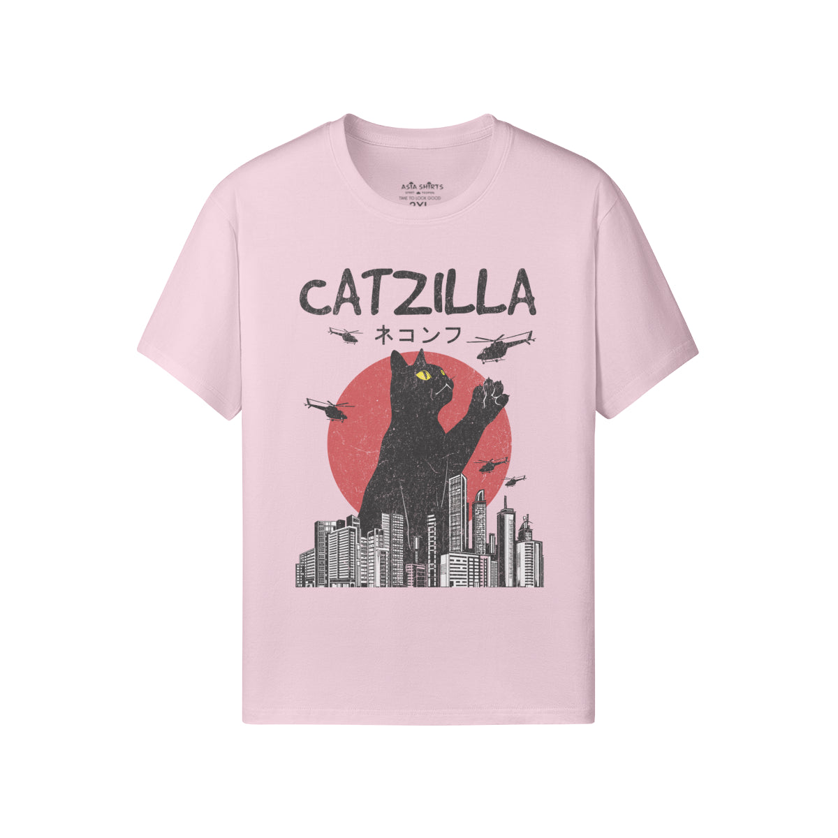 Print T-Shirt Catzilla-ASIA-Shirts