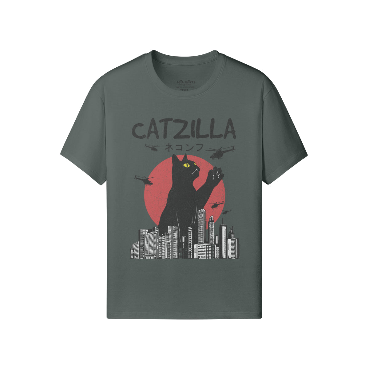 Print T-Shirt Catzilla-ASIA-Shirts