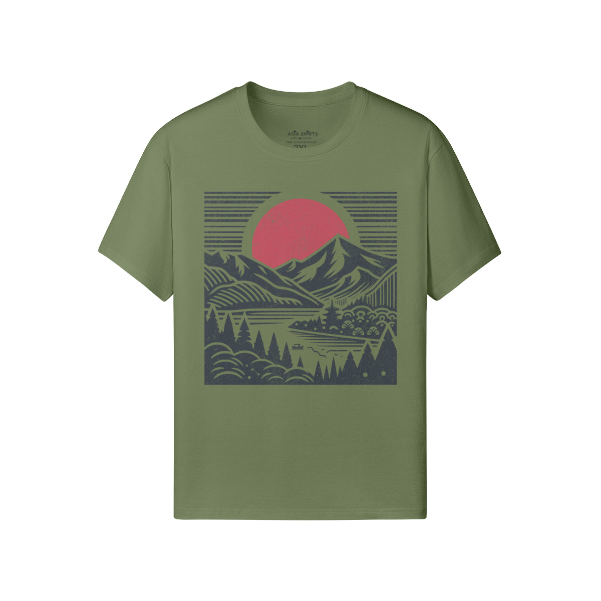 Print T-Shirt mit Asia Spirit Droßdruck-ASIA-Shirts
