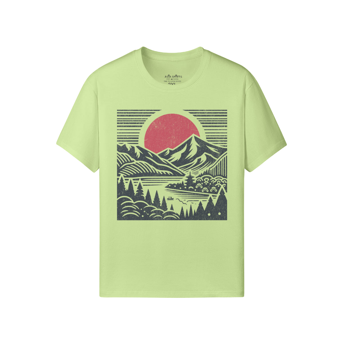 Print T-Shirt mit Asia Spirit Droßdruck-ASIA-Shirts