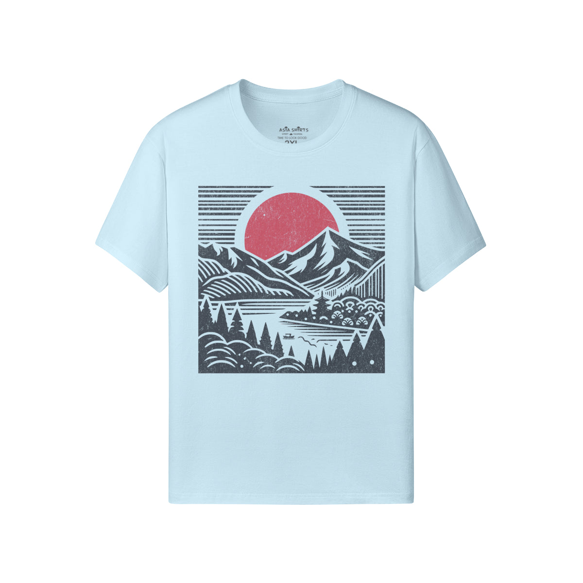 Print T-Shirt mit Asia Spirit Droßdruck-ASIA-Shirts