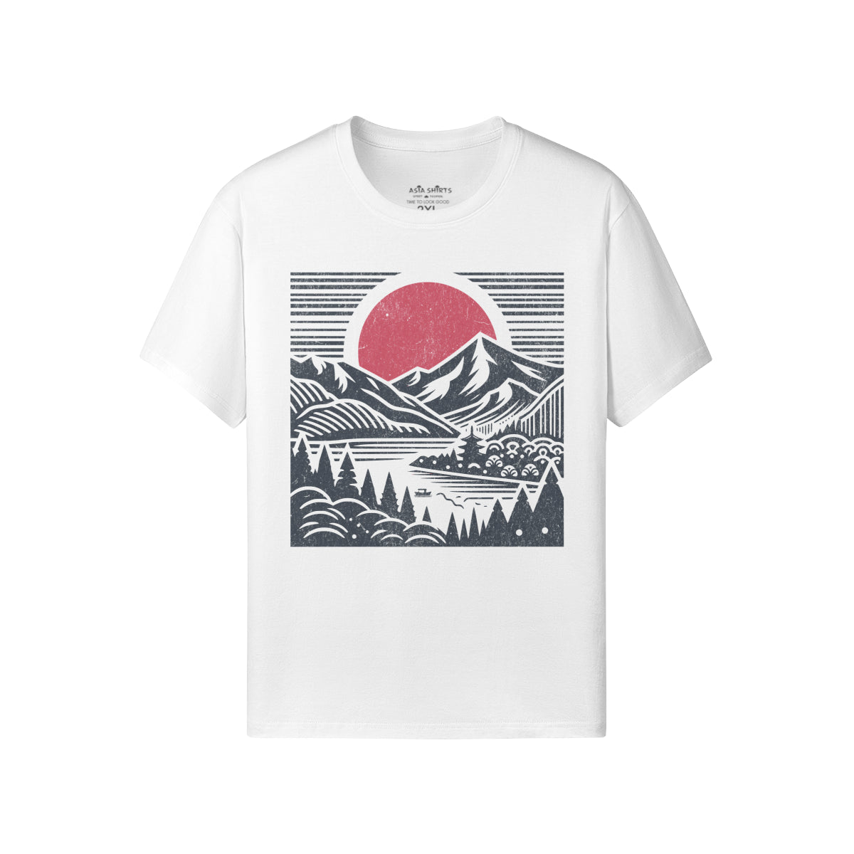Print T-Shirt mit Asia Spirit Droßdruck-ASIA-Shirts