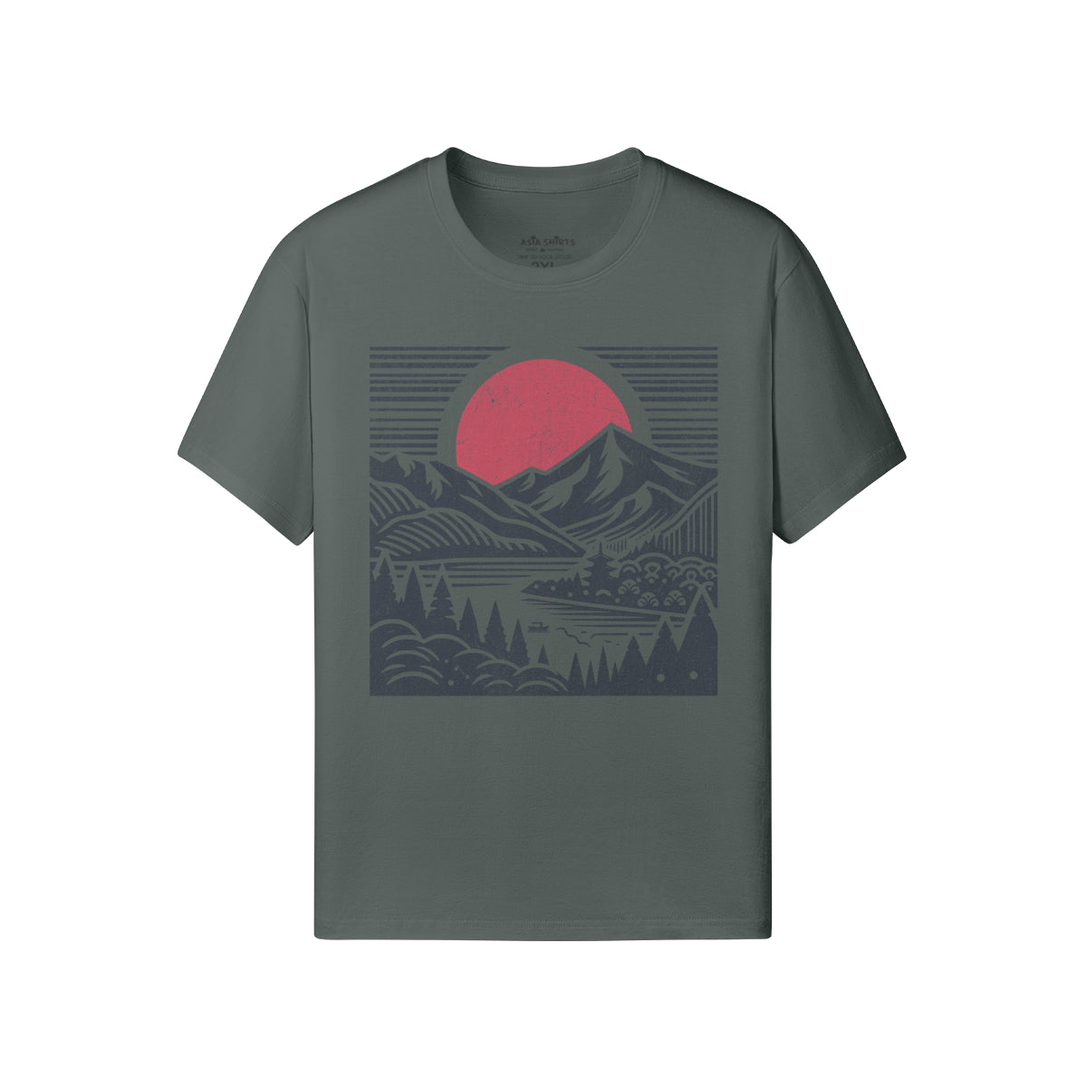 Print T-Shirt mit Asia Spirit Droßdruck-ASIA-Shirts
