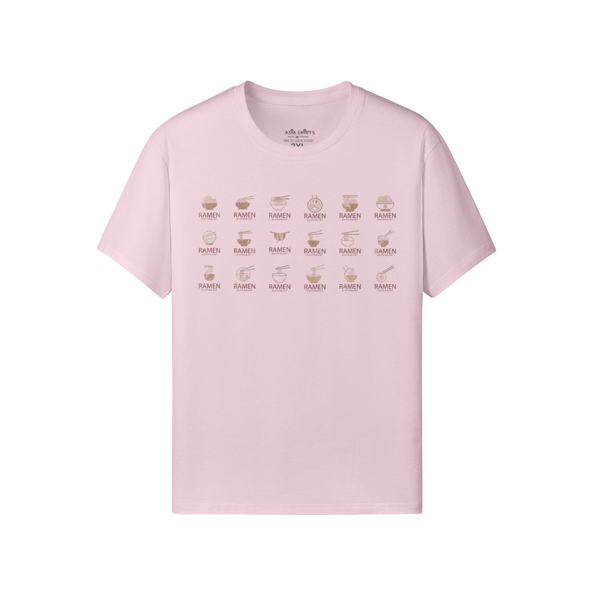Print T-Shirt mit 18 RAMEN-ASIA-Shirts