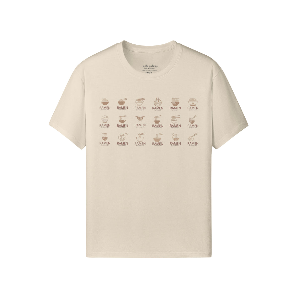 Print T-Shirt mit 18 RAMEN-ASIA-Shirts