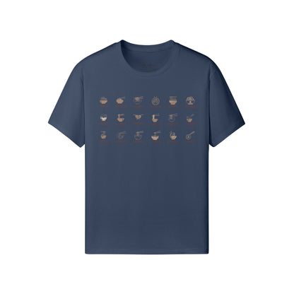 Print T-Shirt mit 18 RAMEN-ASIA-Shirts