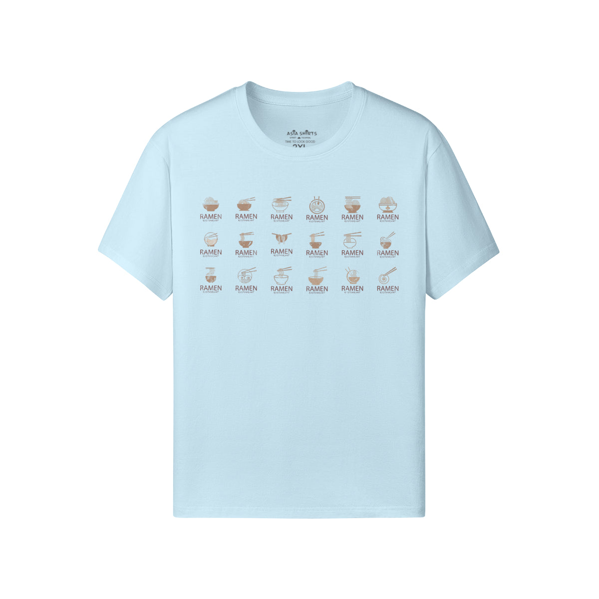 Print T-Shirt mit 18 RAMEN-ASIA-Shirts