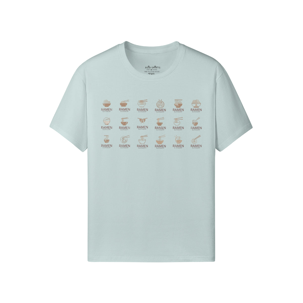 Print T-Shirt mit 18 RAMEN-ASIA-Shirts