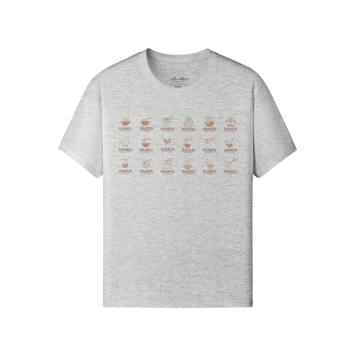 Print T-Shirt mit 18 RAMEN-ASIA-Shirts