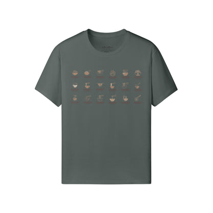 Print T-Shirt mit 18 RAMEN-ASIA-Shirts