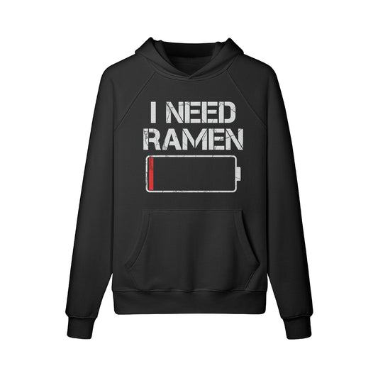 Kuscheliger Hoodie Innenseite mit Sweatfleece I need RAMEN-ASIA-Shirts ASIA-Shirts