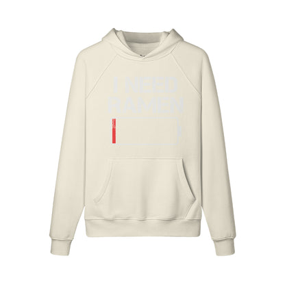 Kuscheliger Hoodie Innenseite mit Sweatfleece I need RAMEN-ASIA-Shirts