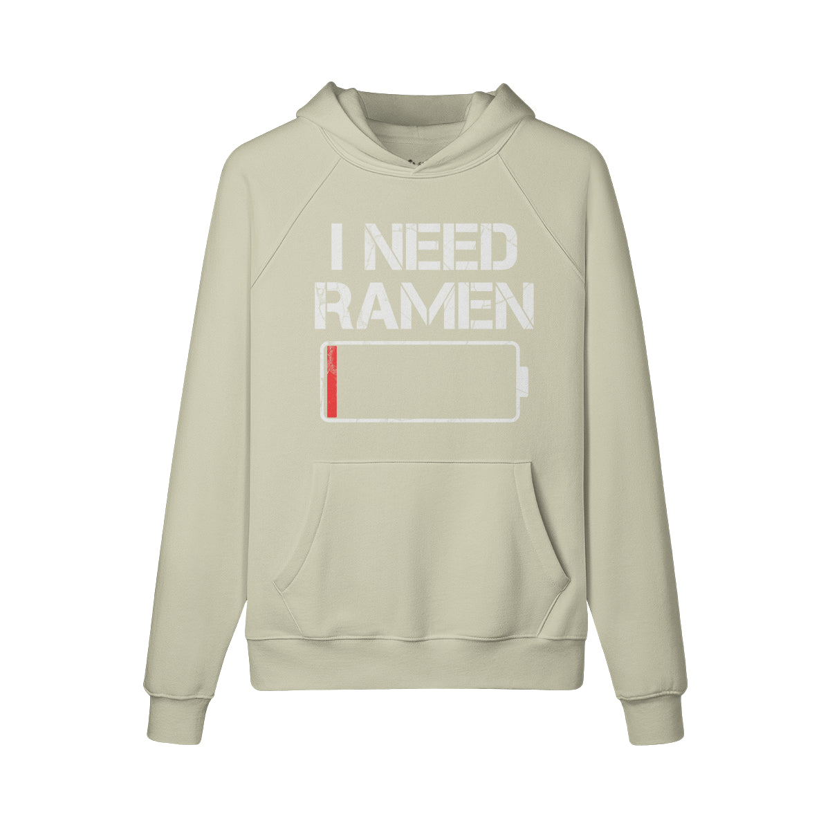 Kuscheliger Hoodie Innenseite mit Sweatfleece I need RAMEN-ASIA-Shirts