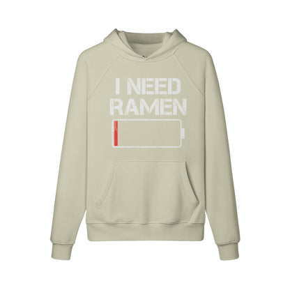 Kuscheliger Hoodie Innenseite mit Sweatfleece I need RAMEN-ASIA-Shirts