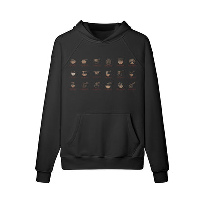 Kuscheliger Hoodie Innenseite mit Sweat Fleece und coolem RAMEN print-ASIA-Shirts