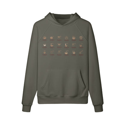 Kuscheliger Hoodie Innenseite mit Sweat Fleece und coolem RAMEN print-ASIA-Shirts