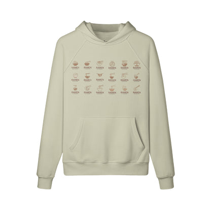 Kuscheliger Hoodie Innenseite mit Sweat Fleece und coolem RAMEN print-ASIA-Shirts