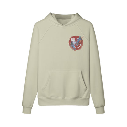 Kuscheliger Hoodie Innenseite mit Sweatfleece Oni Mask-ASIA-Shirts