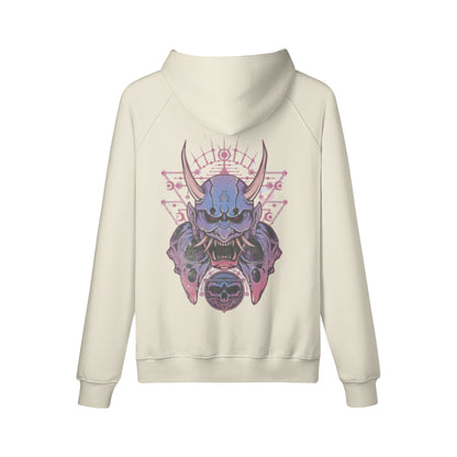 Kuscheliger Hoodie Innenseite mit Sweatfleece Oni Mask-ASIA-Shirts