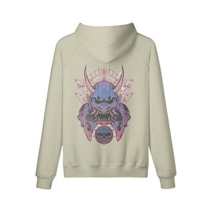 Kuscheliger Hoodie Innenseite mit Sweatfleece Oni Mask-ASIA-Shirts