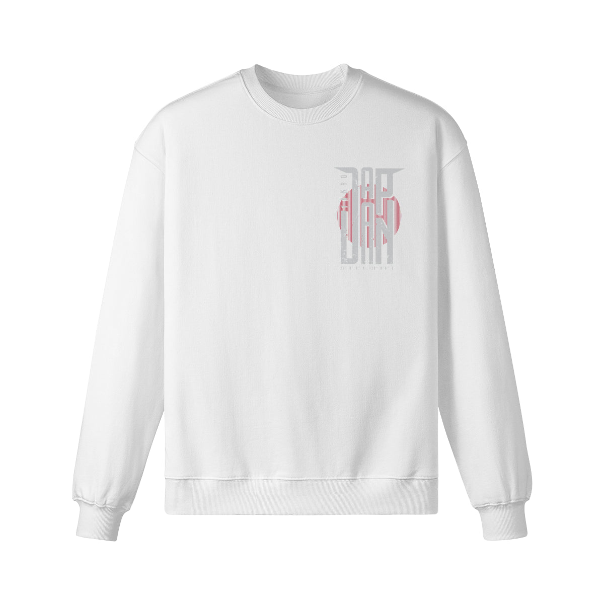 Heavyweight Oversized Sweatshirt Japan print – marineblau – Japan Art – Ansicht 3