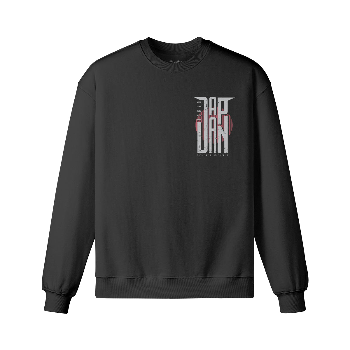 Heavyweight Oversized Sweatshirt Japan print – marineblau – Japan Art – Ansicht 5