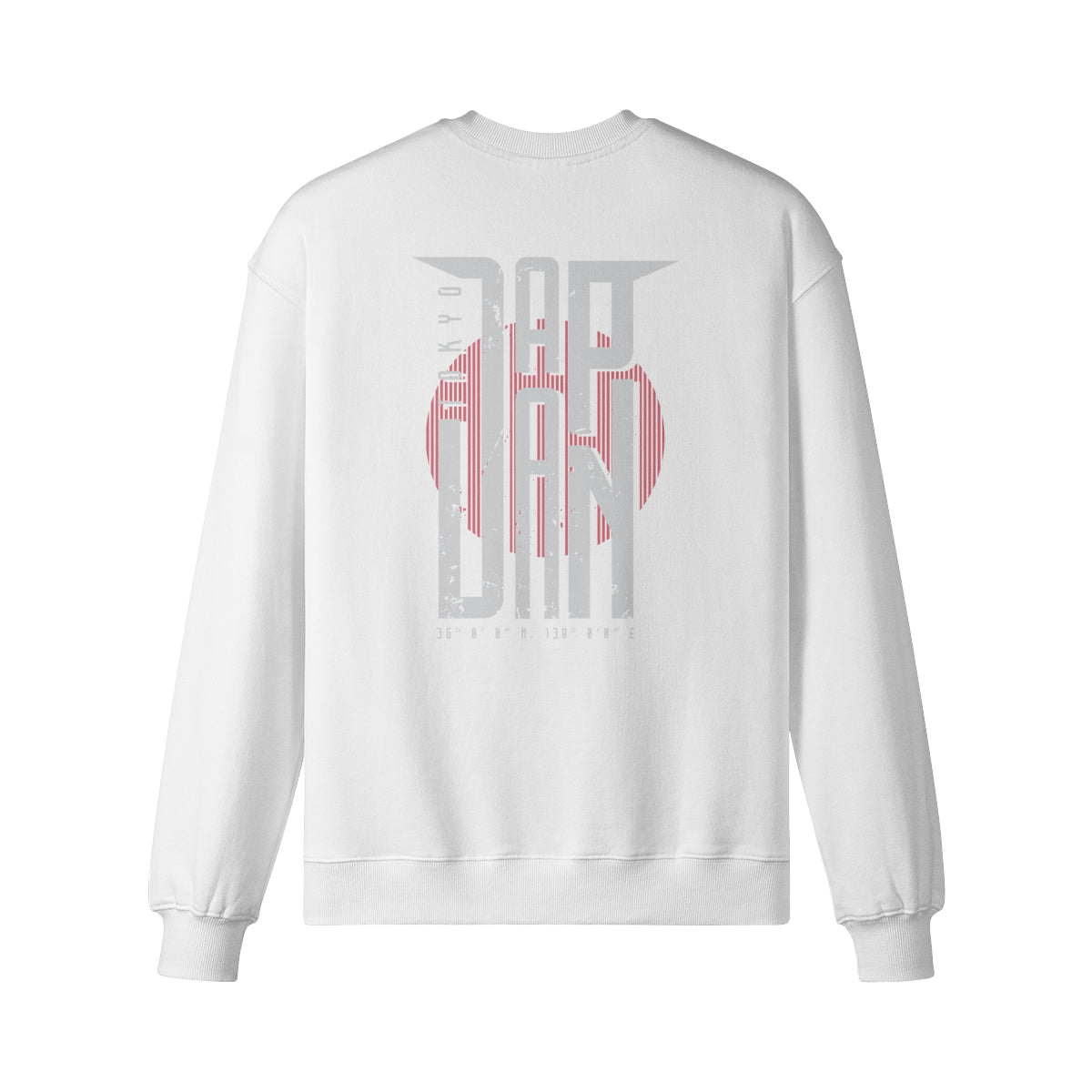 Heavyweight Oversized Sweatshirt Japan print – marineblau – Japan Art – Ansicht 4