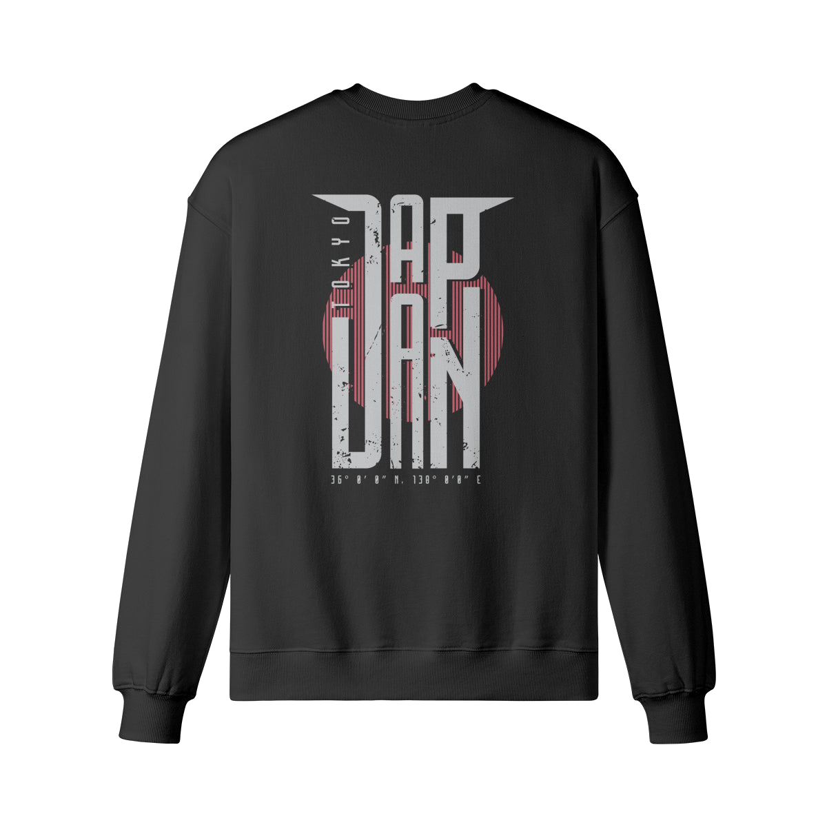 Heavyweight Oversized Sweatshirt Japan print – weiss – Japan Art – Ansicht 6