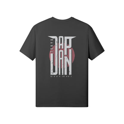 Print T-Shirt Vorder und Rückseite Japan Design-ASIA-Shirts