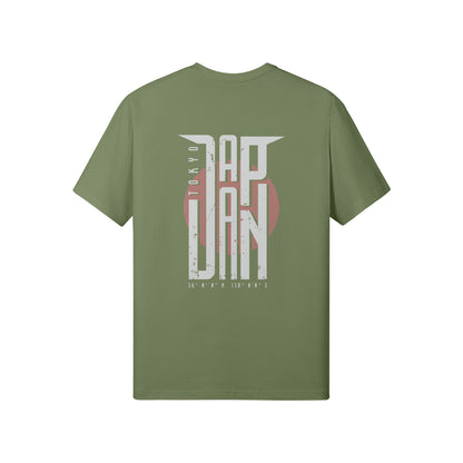 Print T-Shirt Vorder und Rückseite Japan Design-ASIA-Shirts