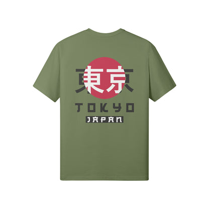 Print T-Shirt Vorder und Rückseite Japan Design-ASIA-Shirts