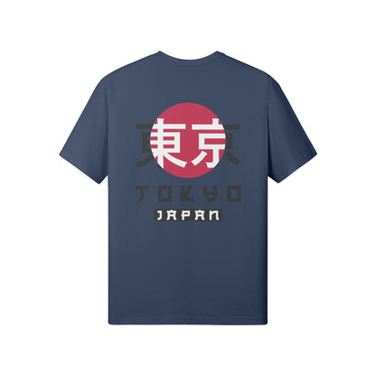 Print T-Shirt Vorder und Rückseite Japan Design-ASIA-Shirts