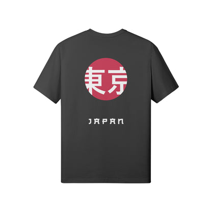Print T-Shirt Vorder und Rückseite Japan Design-ASIA-Shirts