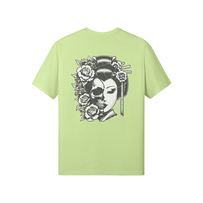 Print T-Shirt Japan Geisha Vorder und Rückseite-ASIA-Shirts