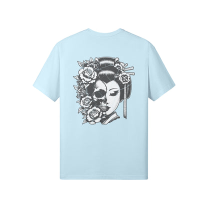 Print T-Shirt Japan Geisha Vorder und Rückseite-ASIA-Shirts