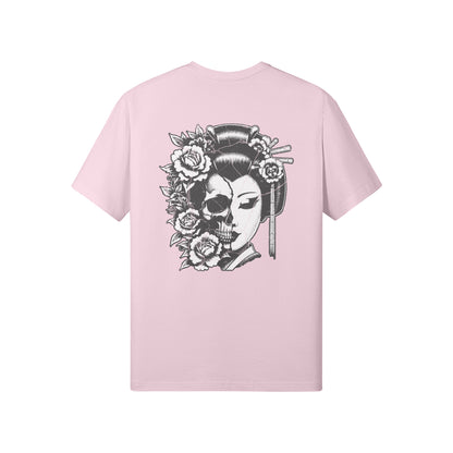 Print T-Shirt Japan Geisha Vorder und Rückseite-ASIA-Shirts