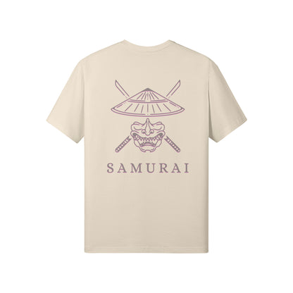 Print T-Shirt Samurai Vorder und Rückseite Design-ASIA-Shirts