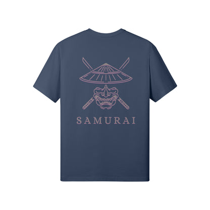 Print T-Shirt Samurai Vorder und Rückseite Design-ASIA-Shirts
