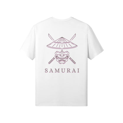 Print T-Shirt Samurai Vorder und Rückseite Design-ASIA-Shirts