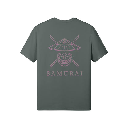 Print T-Shirt Samurai Vorder und Rückseite Design-ASIA-Shirts