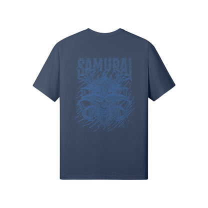 Print T-Shirt Samurai Vorder und Rückseite Design-ASIA-Shirts